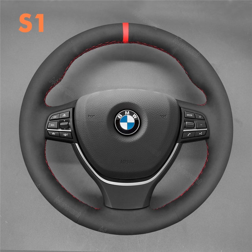 Steering Wheel Cover For BMW F01 F02 F06 F07 F10 F11 F12 F13 Media 2 of 4