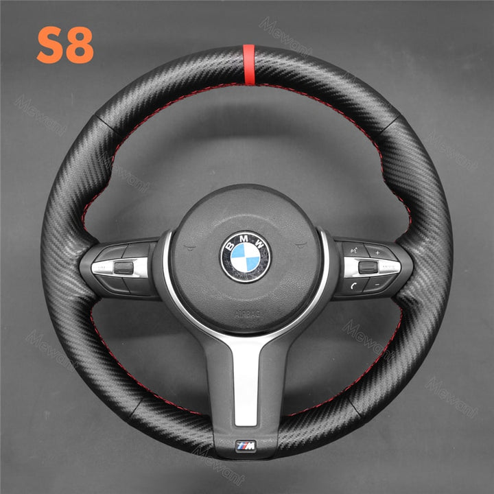 Steering Wheel Cover For BMW F10 F11 F12 F13 F15 F16 F20 F21 F22 F23 F25 F26 F30 F31 F34 F36 F45 Media 14 of 14