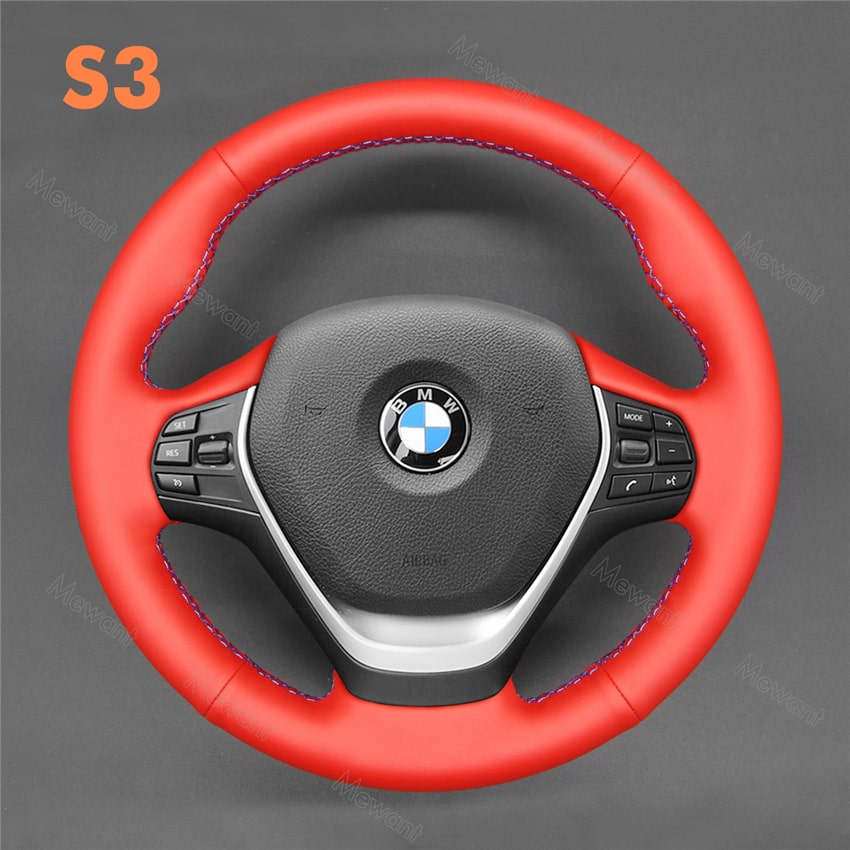 Steering Wheel Cover For BMW F20 F21 F22 F23 F30 F31 F32 F33 F34 F36 Media 4 