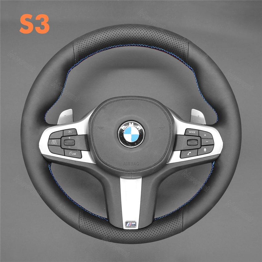 Steering Wheel Cover For BMW G01 G02 G05 G06 G07 G11 G12 G14 G15 G16 G20 G21 G22 G23 G26 G29 G30 G32 G40 G44 F40 F44 Media 6 of 6