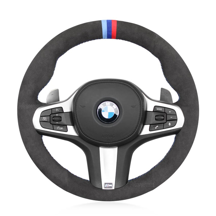 Steering Wheel Cover For BMW G01 G02 G05 G06 G07 G11 G12 G14 G15 G16 G20 G21 G22 G23 G26 G29 G30 G32 G40 G44 F40 F44 Media 1 of 6
