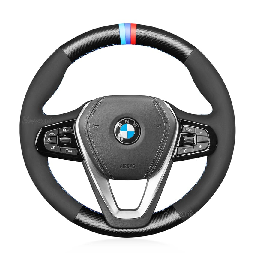 Steering Wheel Cover For BMW i4 G01 G02 G05 G06 G07 G11 G12 G20 G22 G23 G26 G29 G30 G31 G32 F44 2015-2024