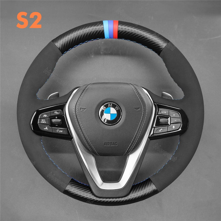 Steering Wheel Cover For BMW i4 G01 G02 G05 G06 G07 G11 G12 G20 G22 G23 G26 G29 G30 G31 G32 F44 2015-2024