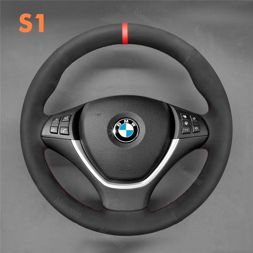 Steering Wheel Cover For BMW X5 X6 E70 E71 E72 Media 2 of 3
