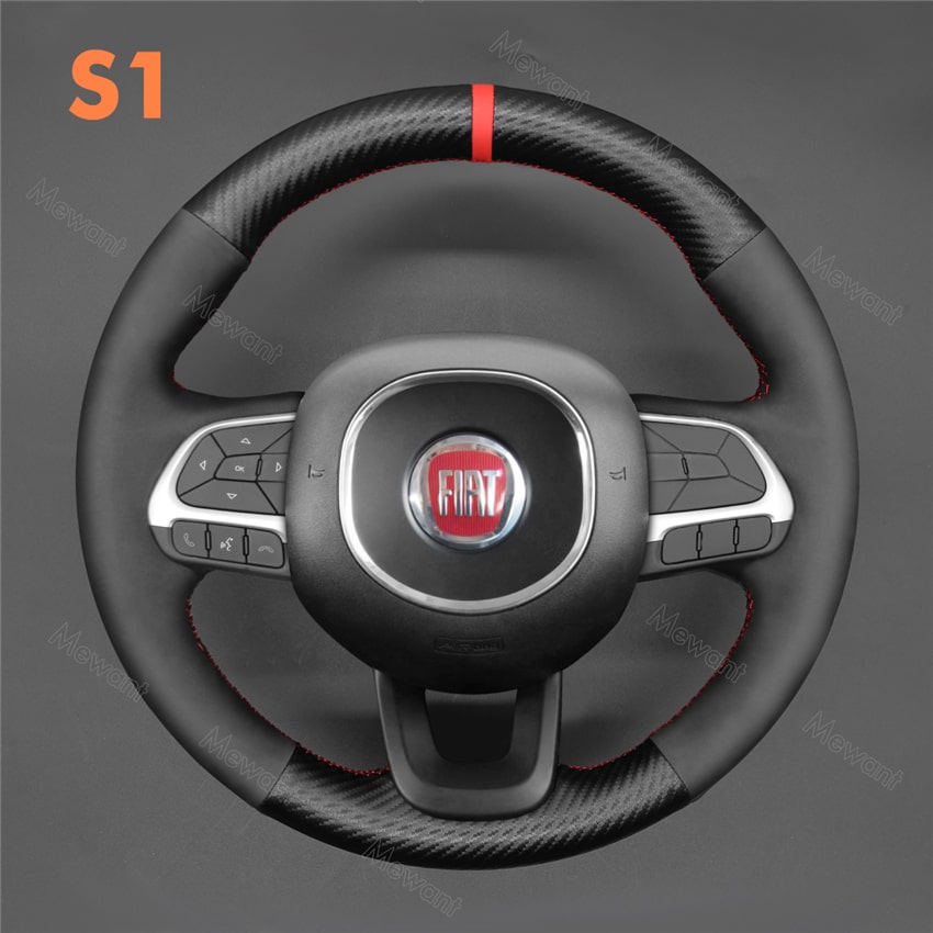 Steering Wheel Cover For Fiat Tipo 2015-2019 - Stitchingcover