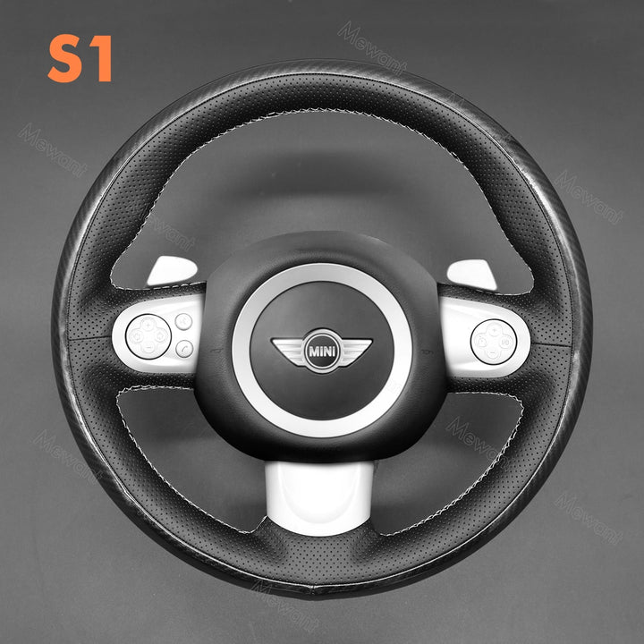 Steering Wheel Cover For MINI R56 R57 Clubman Clubvan Convertible Countryman Coupe Paceman Roadster