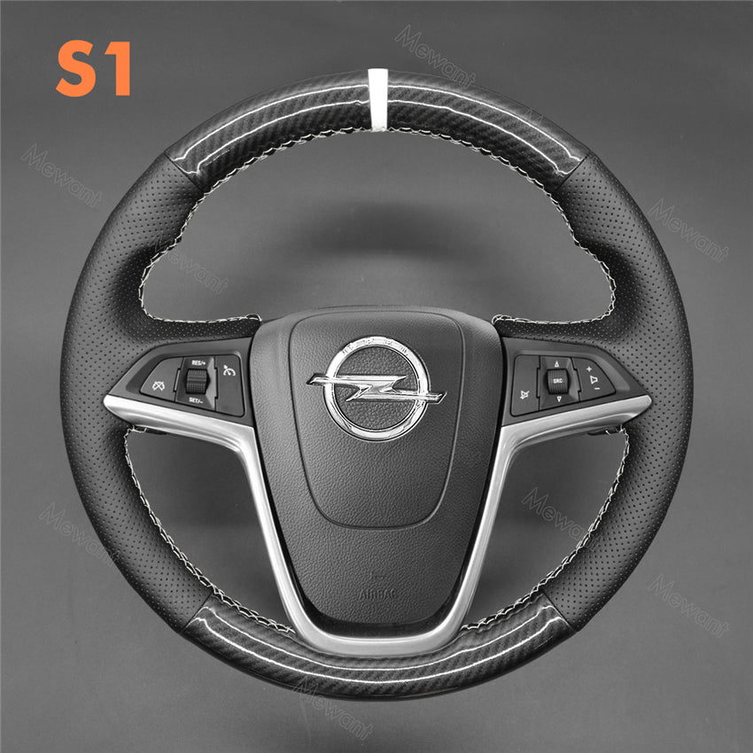 Steering Wheel Cover For Opel Astra Mokka Zafira Insignia Ampera Cascada Meriva 2009-2017 (4)