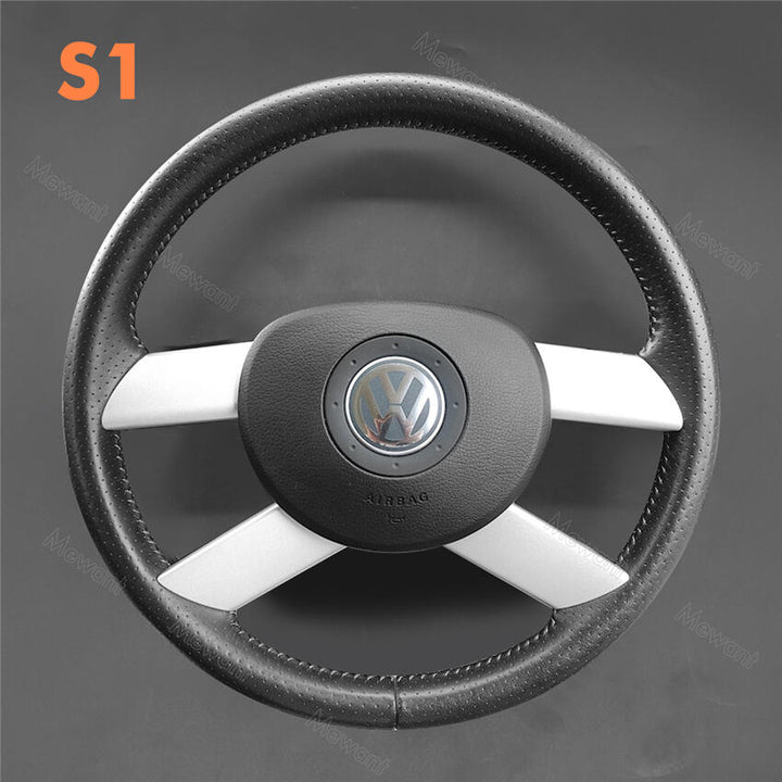 Steering Wheel Cover For Volkswagen VW Amarok California Caravelle California T6 Caravelle Kombi Multivan Transporter Cross Polo - Stitchingcover