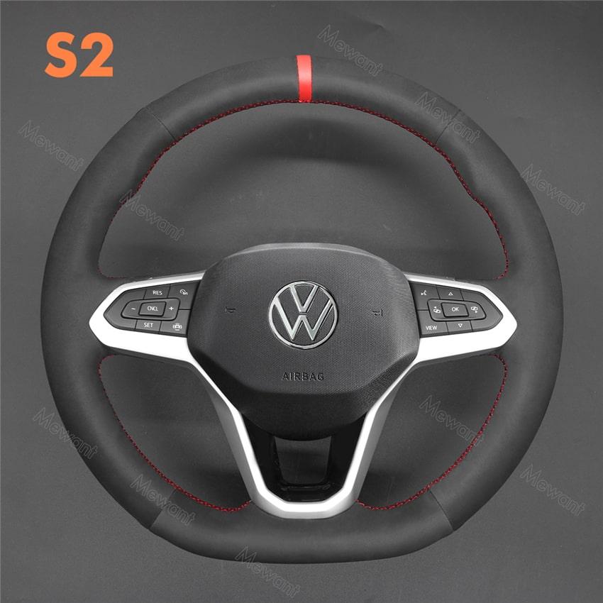 Steering Wheel Cover For Volkswagen VW Atlas Cross Sport Taos Media 3 of 4