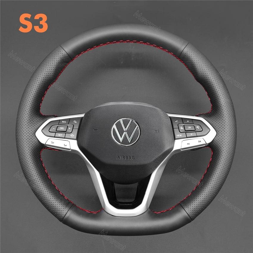 Steering Wheel Cover For Volkswagen VW Atlas Cross Sport Taos Media 4 of 4