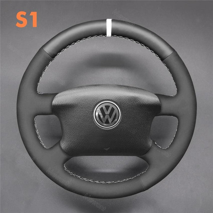 Steering Wheel Cover For VW Golf 4 Passat B5 Sharan Bora T4/5