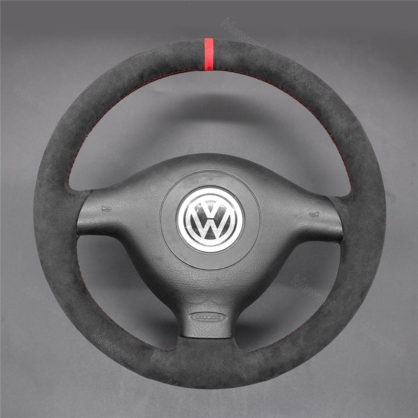 Steering Wheel Cover For Volkswagen VW Golf 4 Passat B5 Variant Polo Bora Sharan Media 2 of 5