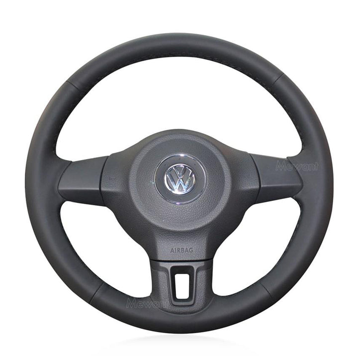 Steering Wheel Cover For Volkswagen VW Golf 6 Tiguan Caddy Polo Jetta (Rubber wheel)