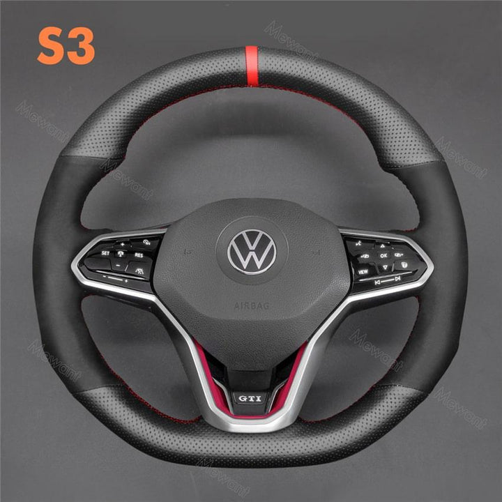 Steering Wheel Cover For Volkswagen VW Golf 8 GTI8 GTD8 GTE8 R8 Arteon Tiguan Touareg Media 5 o