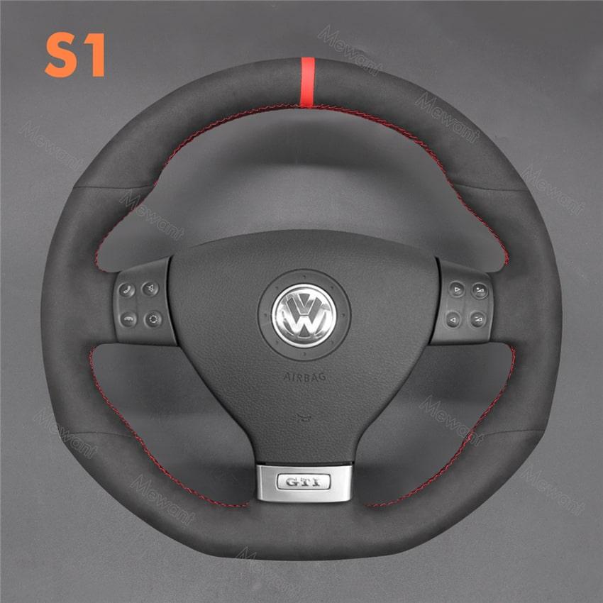Steering Wheel Cover For Volkswagen VW Golf GTI Scirocco Passat Variant Tiguan Media 2 o