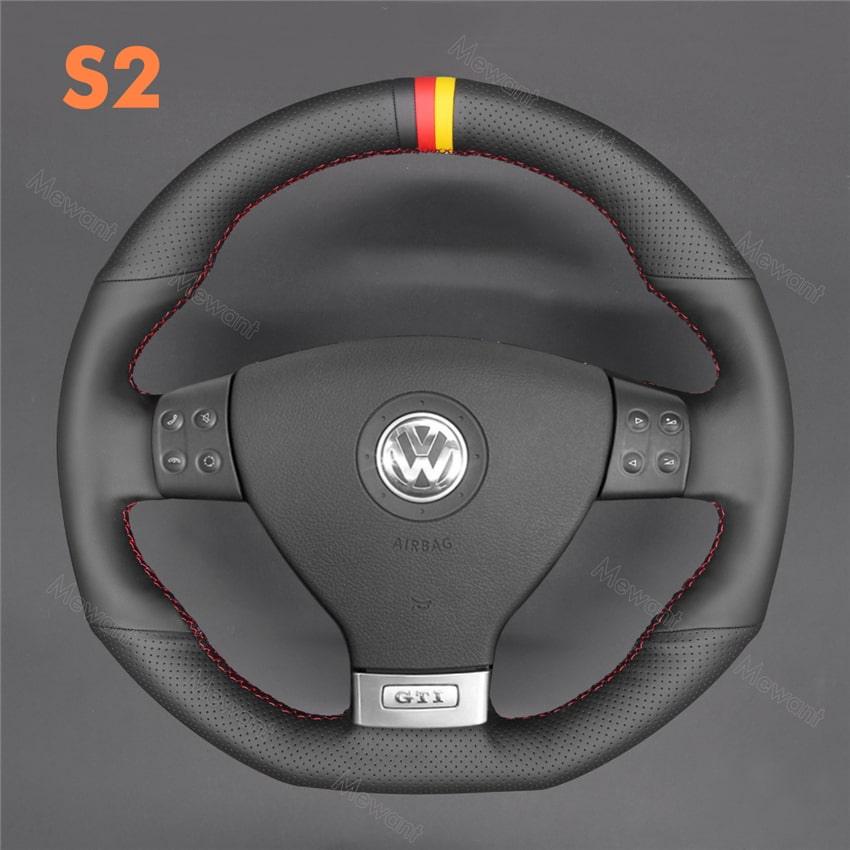 Steering Wheel Cover For Volkswagen VW Golf GTI Scirocco Passat Variant Tiguan Media 3 of
