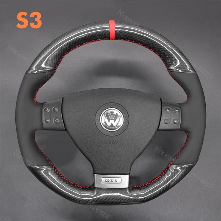 Steering Wheel Cover For Volkswagen VW Golf GTI Scirocco Passat Variant Tiguan Media 4 of 