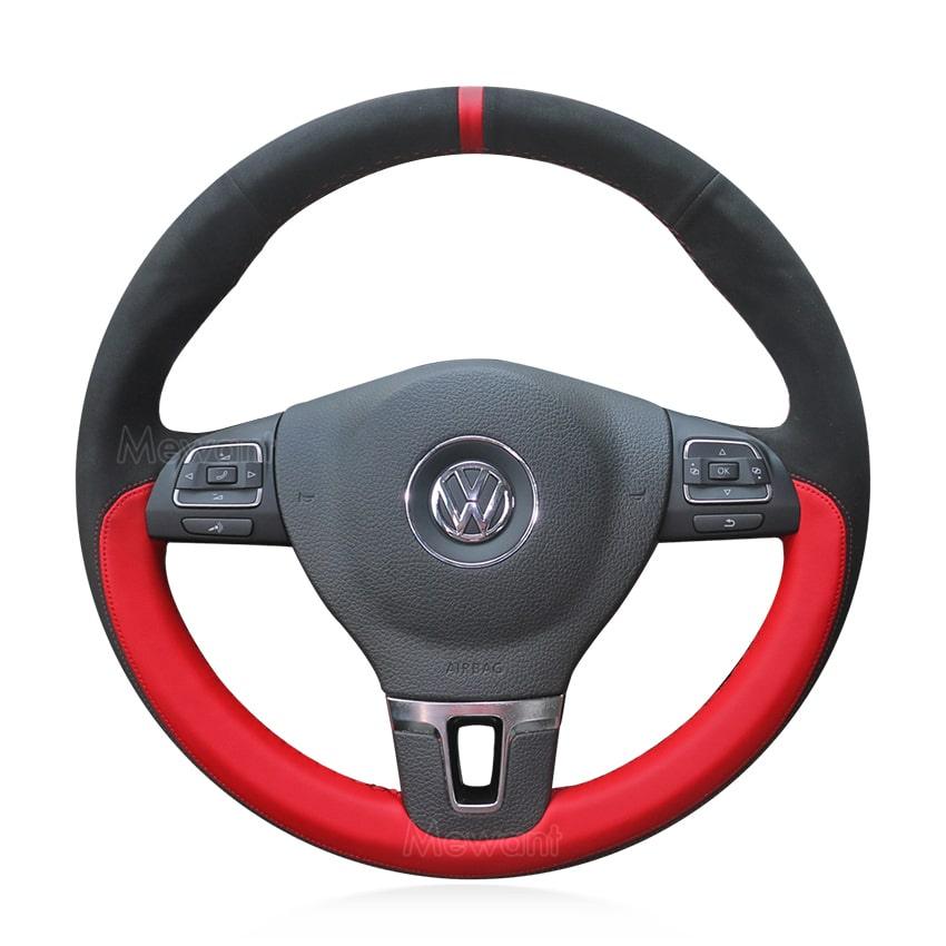 Steering Wheel Cover For Volkswagen VW Tiguan Passat Golf Jetta CC Touran Media 1 o