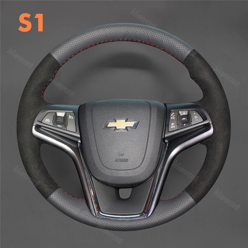 Steering Wheel Cover for Chevrolet Camaro Malibu Sonic Volt 2011-2016