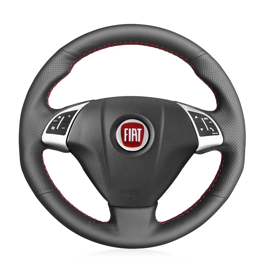 Steering Wheel Cover for Fiat Bravo Grande Punto Linea 2007-2019 - Stitchingcover