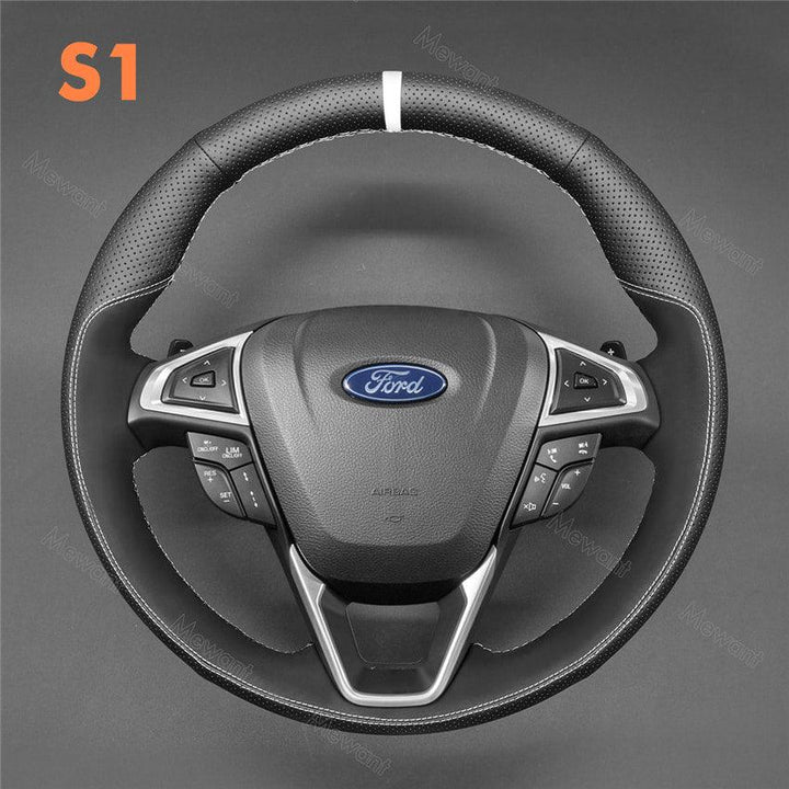Steering Wheel Cover for Ford Edge Fusion Galaxy Mondeo S-Max 2013-2024