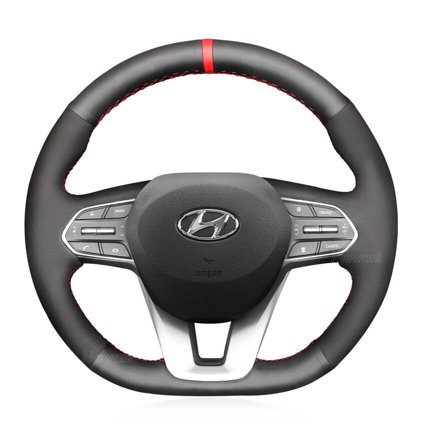 Steering Wheel Cover for Hyundai Santa Fe IV Palisade 2019 2020