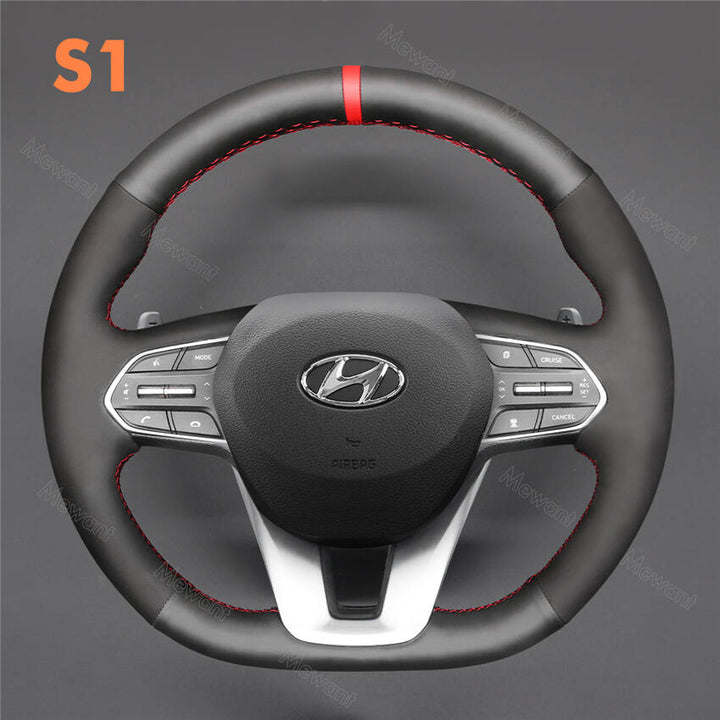 Steering Wheel Cover for Hyundai Santa Fe IV Palisade 2019 2020