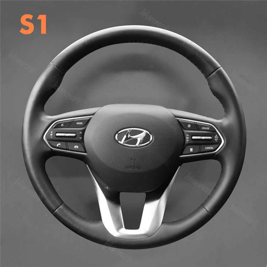 Steering Wheel Cover for Hyundai Santa Fe Palisade Round