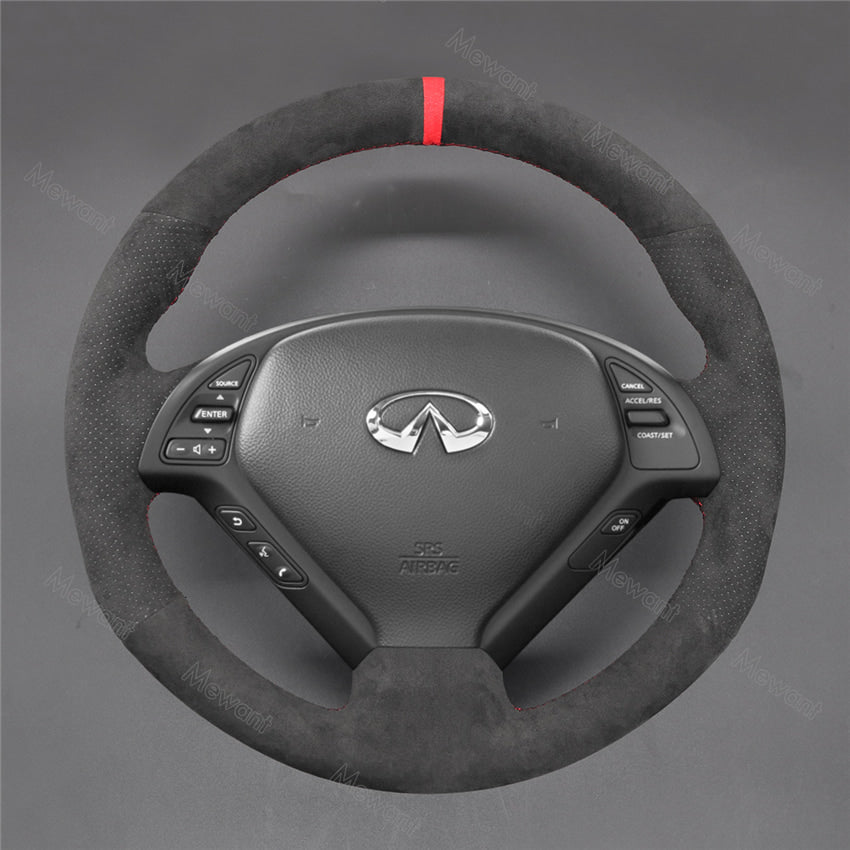 Steering Wheel Cover for Infiniti G25 G35 G37 X30 EX35 EX37 Q40 Q60 QX50 2008-2018