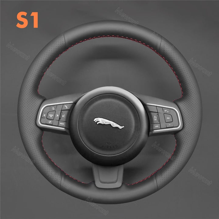 Steering Wheel Cover for Jaguar E-Pace F-Pace XE XF 2015-2019 (2)