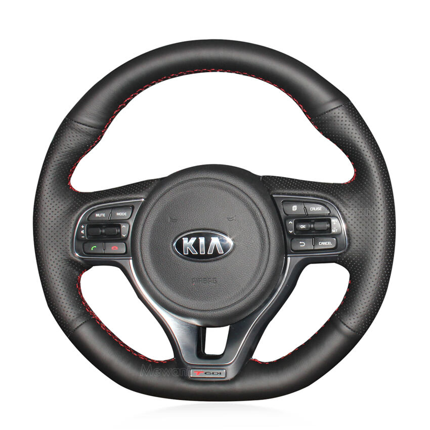 Steering Wheel Cover for Kia K5D Optima Sportage KX5 2016-2019 - Stitchingcover