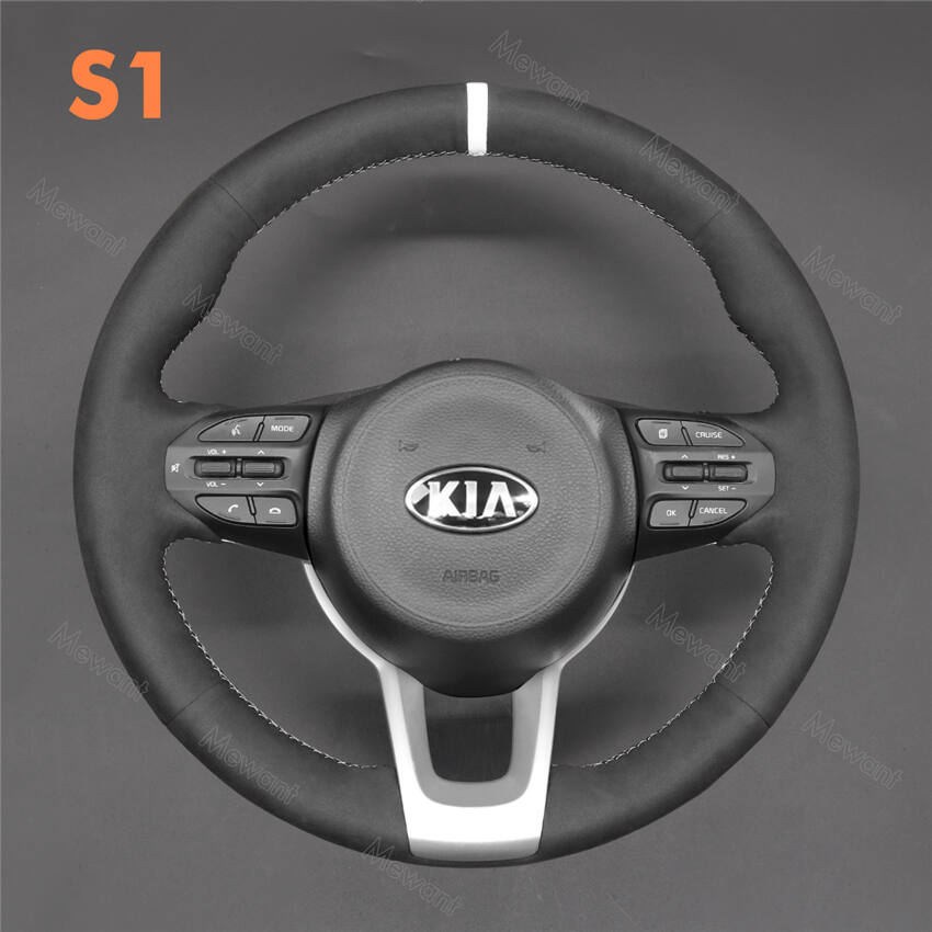 Steering Wheel Cover for Kia Rio 4 Picanto 3 Stonic
