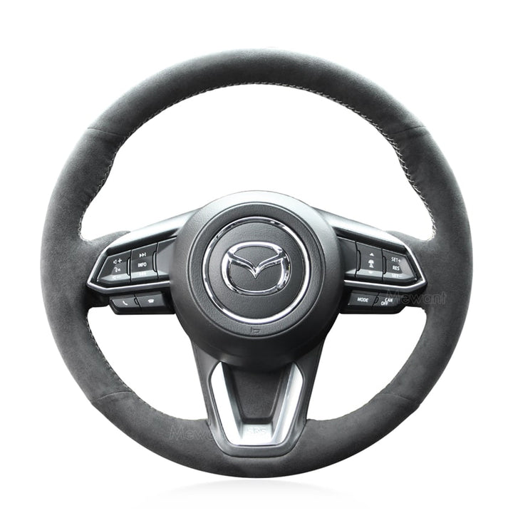 Steering Wheel Cover for Mazda 3 Axela 6 Atenza CX5 CX9 (Leather wheel)