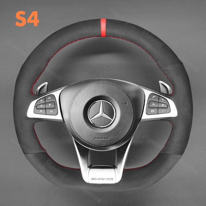 Steering Wheel Cover for Mercedes benz AMG C190 W205 C117 C218 W213 X253 W166 W222 R172