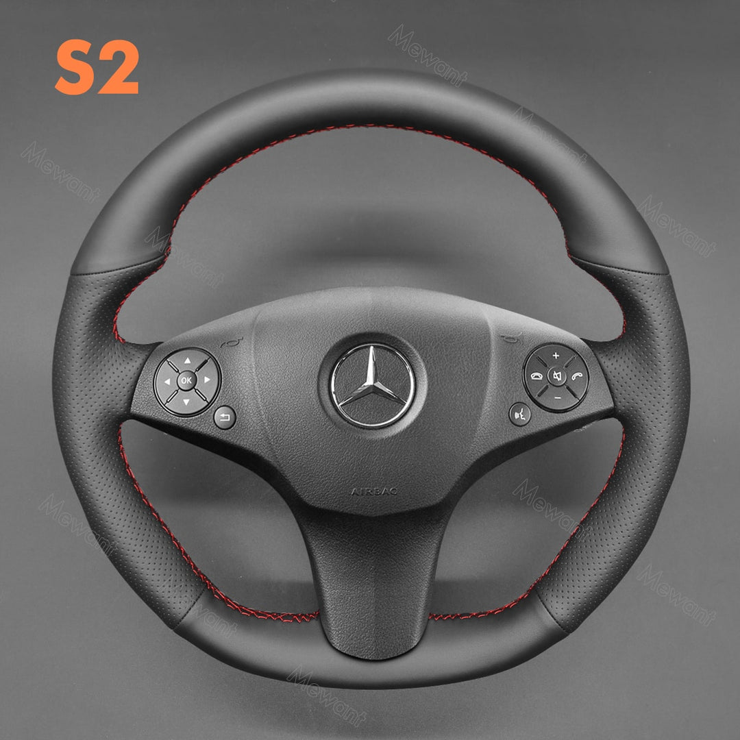 Steering Wheel Cover for Mercedes benz C63 W204 C219 W212 R230 C197 R197 AMG