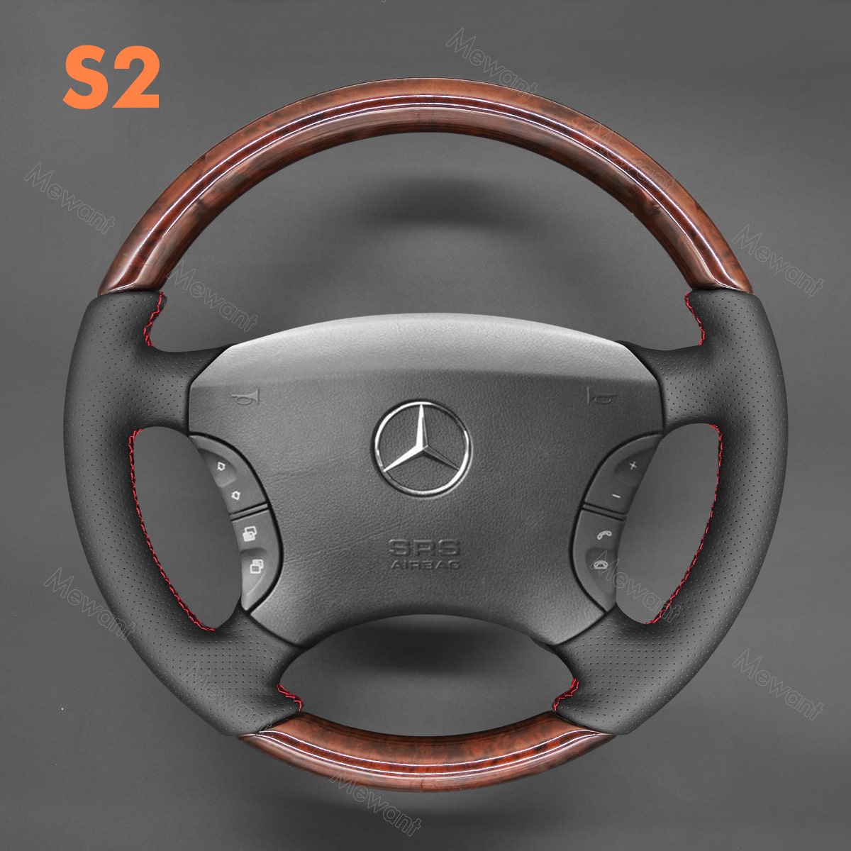 Steering Wheel Cover for Mercedes benz CL-Class C215 S-Class W220 2000-2006