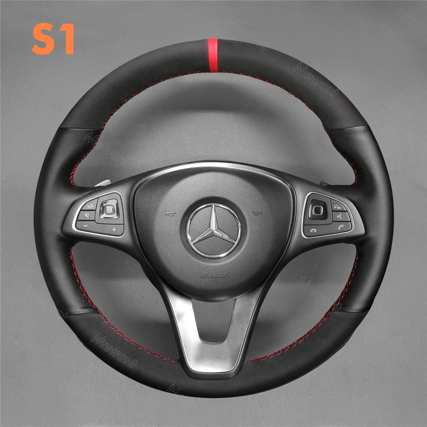 Steering Wheel Cover for Mercedes benz W117 W156 W166 X166 C117 W205 W2013 C218 W213 X253 C253 W447