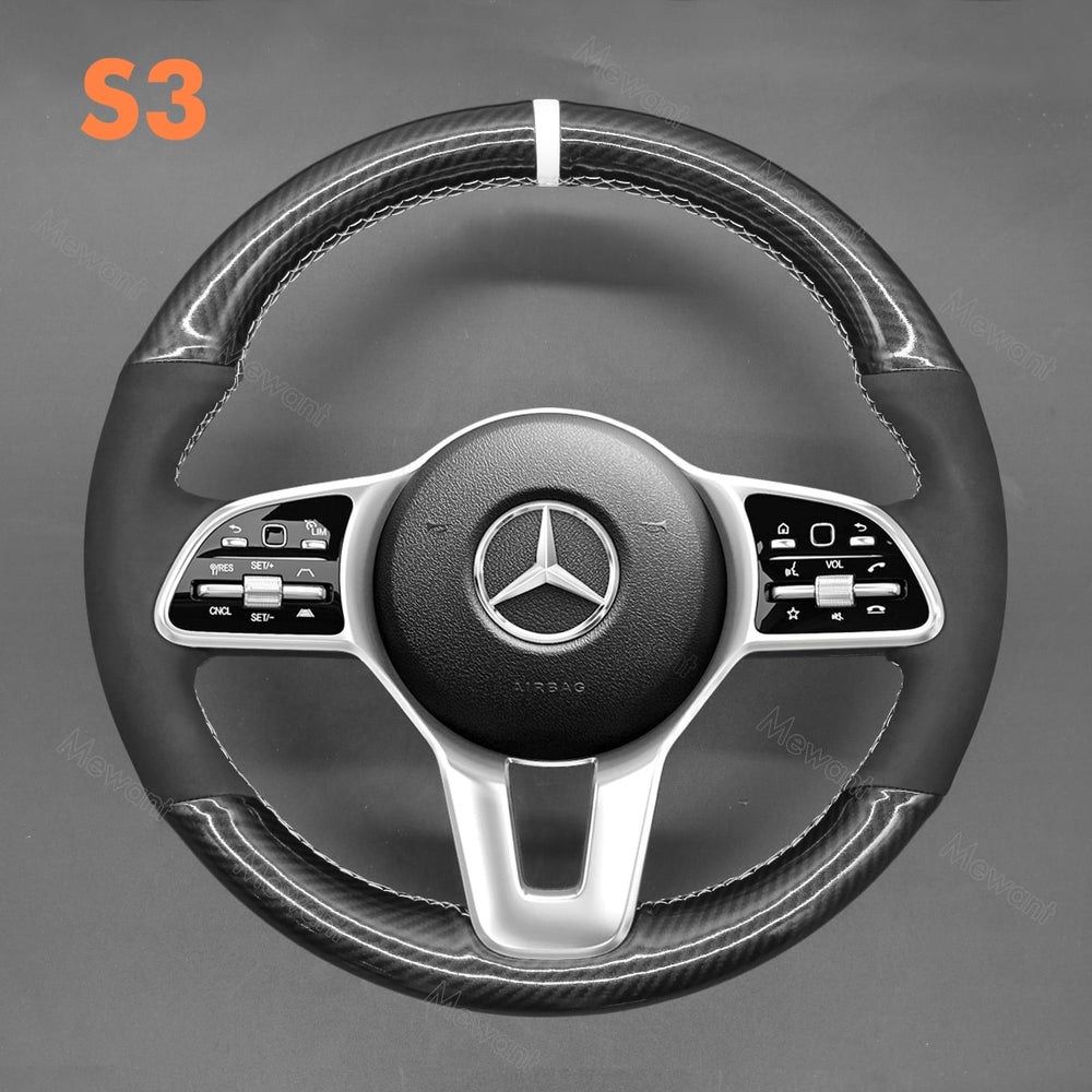 Steering Wheel Cover for Mercedes benz W177 W205 C118 C257 W213 W463 H247 X253 X167
