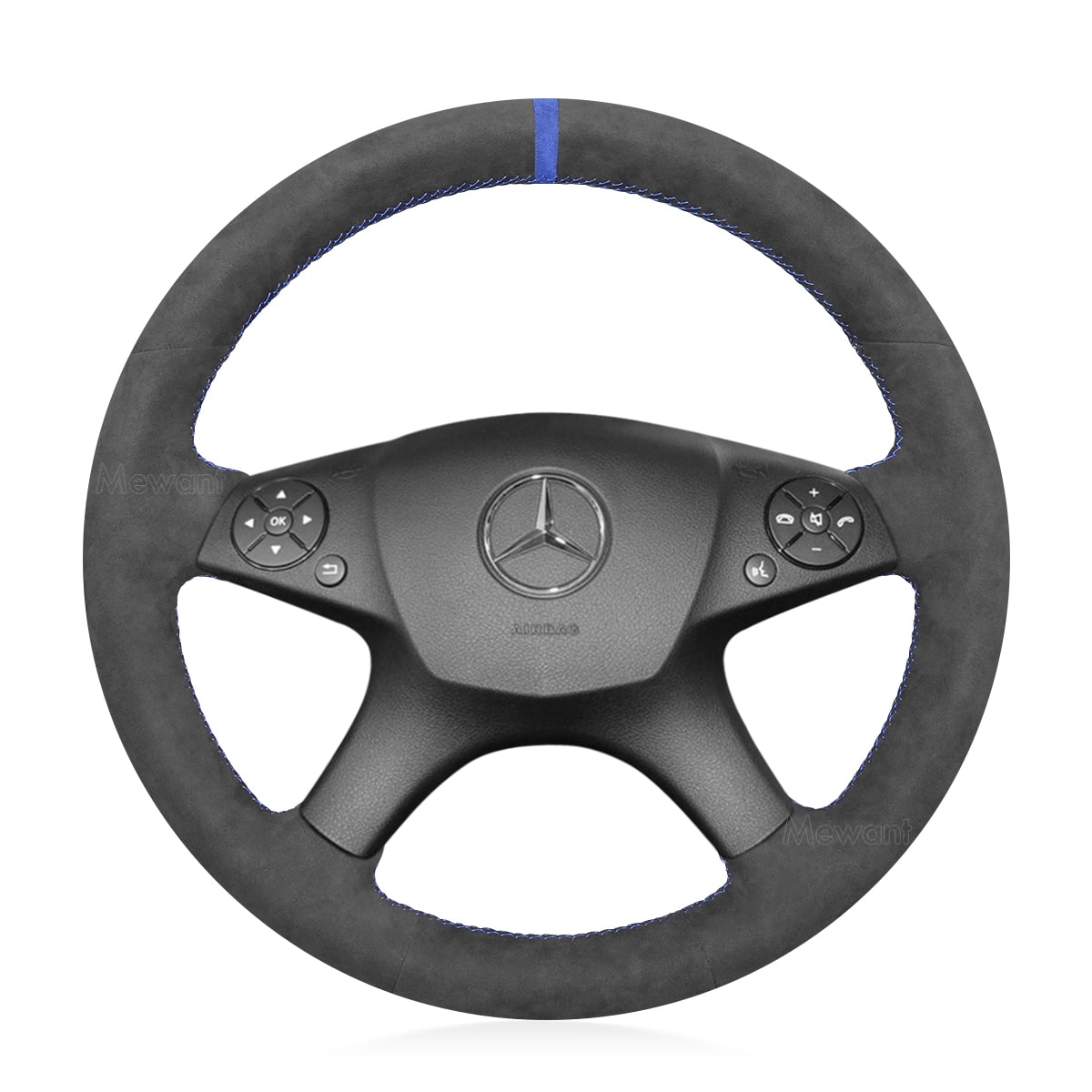 Steering Wheel Cover for Mercedes benz W204 C280 C230 C180 C260