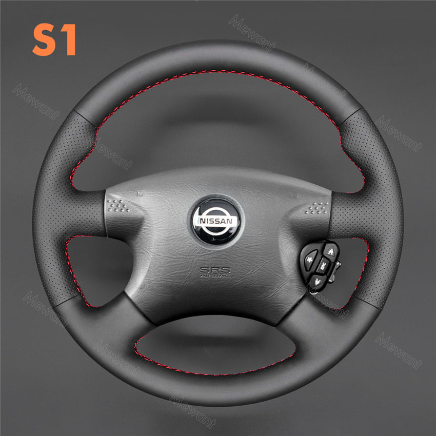 Steering Wheel Cover for Nissan Almera (N16) X-Trail (T30) Almera Tino 2000-2003