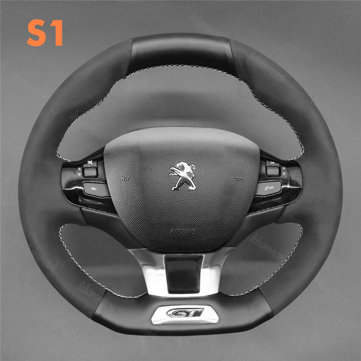 Steering Wheel Cover for Peugeot 208 308 SW 2008 GT/GTi/GT Line 2013-2021 | Mewant - Stitchingcover