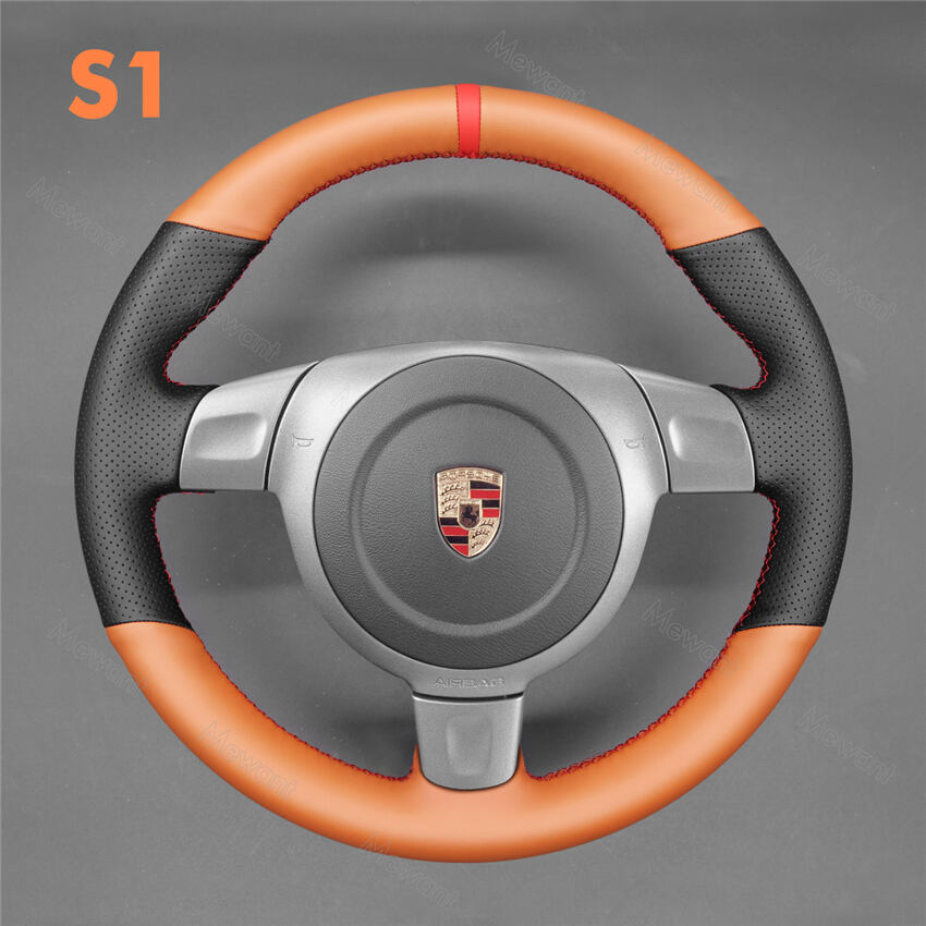 Steering Wheel Cover for Porsche 911 997 Boxster 987 Cayman 2006-2009