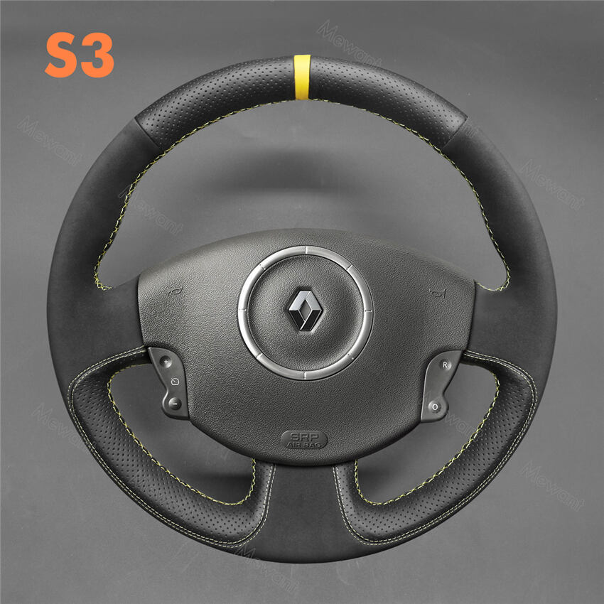 Steering Wheel Cover for Renault Megane 2 Scenic 2 Grand Scenic Kangoo 2 2003-2013