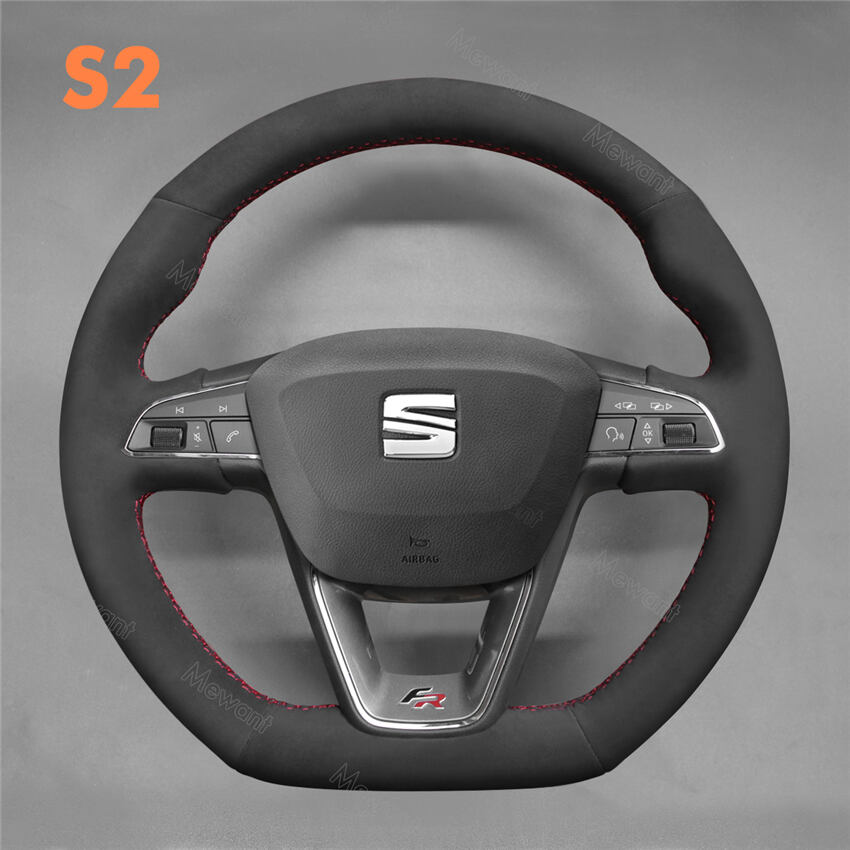 Steering Wheel Cover for Seat Leon FR CUPRA Ibiza Alhambra Line Arona Ateca Toledo 2014-2020