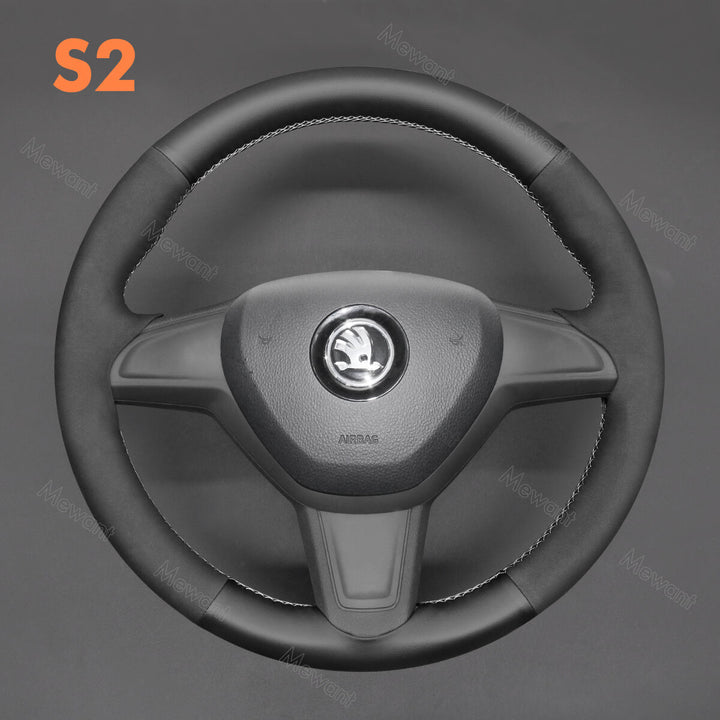 Steering Wheel Cover for Skoda Citigo Fabia Yeti 2013-2019