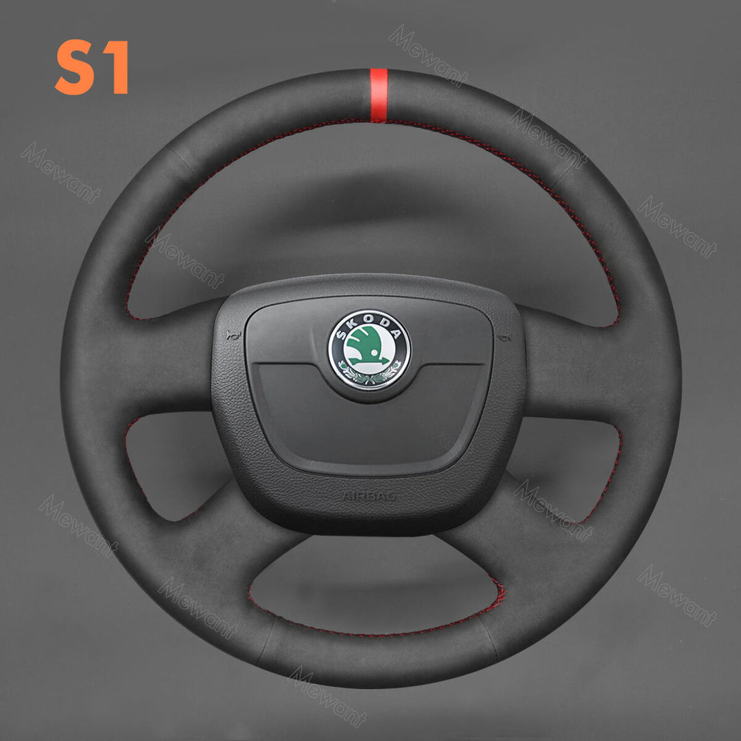 Steering Wheel Cover for Skoda Fabia Citigo Octavia Roomster Superb Yeti 2008-2013