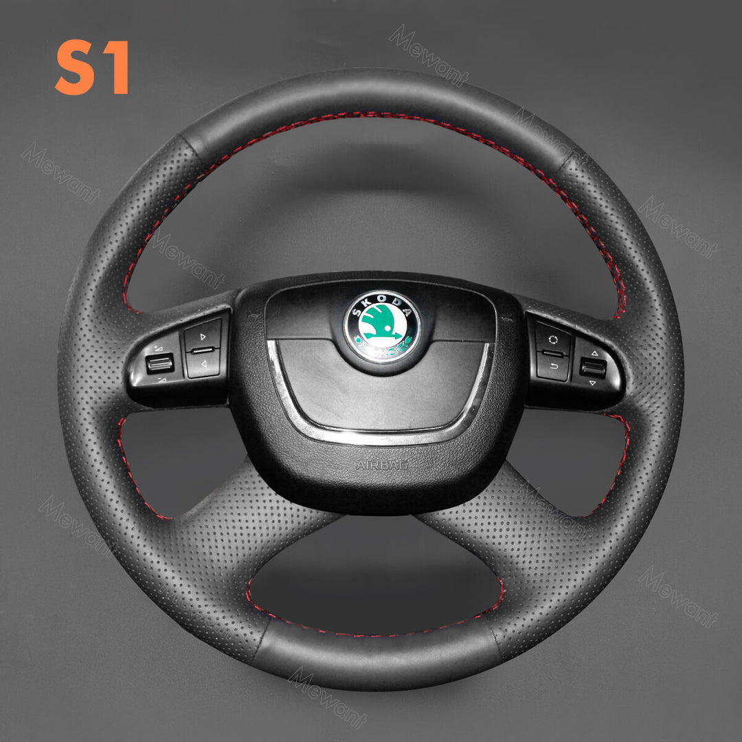 Steering Wheel Cover for Skoda Octavia Roomster Superb Fabia Yeti 2008-2013