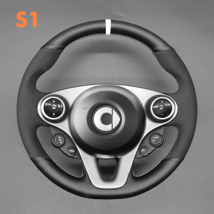 Steering Wheel Cover for Smart New Fortwo Forfour 2015-2017