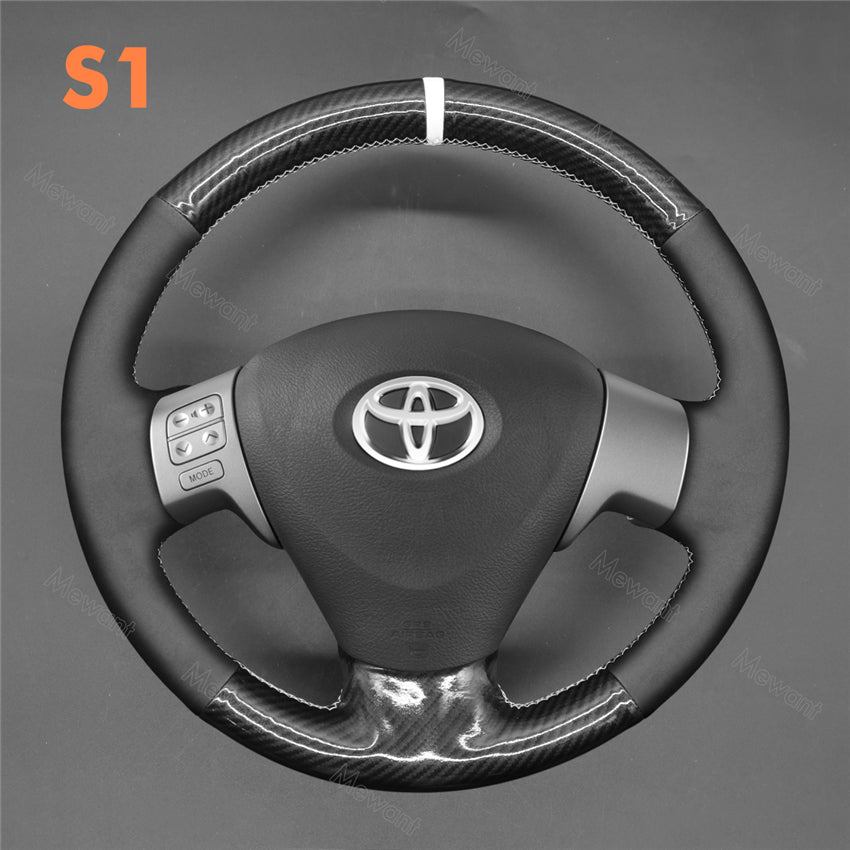 Steering Wheel Cover for Toyota Corolla Auris 2006-2010 Isis 2009-2011 Aygo 2012-2014 Ractis 2005-2010 Matrix 2008-2010 Sienta 2013-2015 Noah Voxy 2007-2013