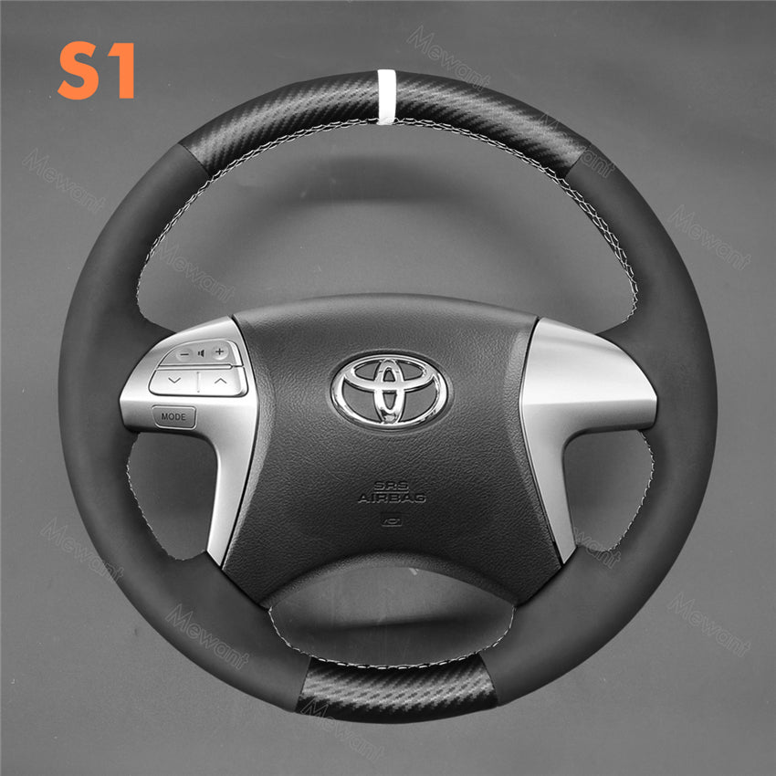 Steering Wheel Cover for Toyota Fortuner Hilux 2011-2015 Highlander Camry Isis 2006-2014